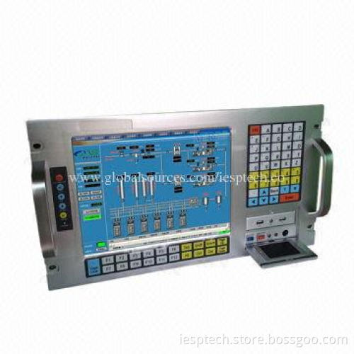 Industrial Panel PC, Rack Mount, 12.1" LCD w/ Touchscreen, Keyboard/6 x USB/6 x COM/2 x GLAN/2 x PCI